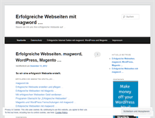 Tablet Screenshot of erfolgreichewebseiten.wordpress.com