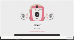 Desktop Screenshot of hend89.wordpress.com