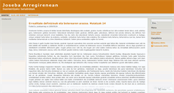 Desktop Screenshot of josebaarregi.wordpress.com