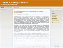 Tablet Screenshot of josebaarregi.wordpress.com