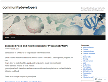 Tablet Screenshot of communitydevelopers.wordpress.com