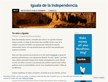 Tablet Screenshot of igualadelaindependencia.wordpress.com