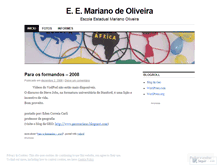 Tablet Screenshot of escolamarianodeoliveira.wordpress.com