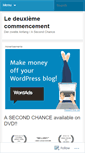 Mobile Screenshot of deuxiemecommencement.wordpress.com