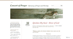 Desktop Screenshot of concertofprayer.wordpress.com