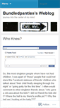 Mobile Screenshot of bundledpanties.wordpress.com