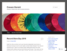Tablet Screenshot of cravenhermit.wordpress.com