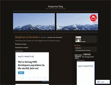 Tablet Screenshot of bergarena.wordpress.com