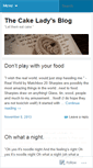 Mobile Screenshot of geethecakelady.wordpress.com