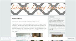Desktop Screenshot of intimatelivinginteriors.wordpress.com