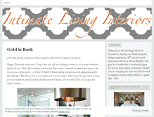 Tablet Screenshot of intimatelivinginteriors.wordpress.com