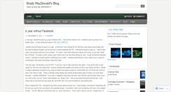 Desktop Screenshot of bradymacdonald.wordpress.com