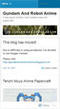 Mobile Screenshot of gundamandrobotanime.wordpress.com