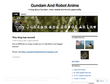 Tablet Screenshot of gundamandrobotanime.wordpress.com