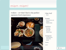 Tablet Screenshot of miammiam.wordpress.com