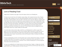 Tablet Screenshot of bibliophilecentre.wordpress.com
