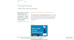 Desktop Screenshot of holywear.wordpress.com