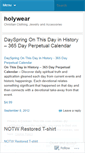 Mobile Screenshot of holywear.wordpress.com