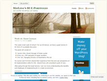 Tablet Screenshot of meilingbieportfolio.wordpress.com
