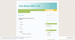 Desktop Screenshot of enlt1112.wordpress.com