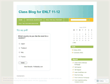 Tablet Screenshot of enlt1112.wordpress.com