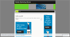 Desktop Screenshot of mobilemarketingmoves.wordpress.com