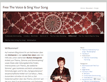 Tablet Screenshot of freethevoice.wordpress.com