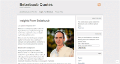 Desktop Screenshot of belzebuubquotes.wordpress.com