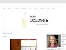 Tablet Screenshot of ciaobologna.wordpress.com