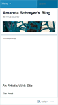 Mobile Screenshot of amandaschreyer.wordpress.com