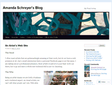 Tablet Screenshot of amandaschreyer.wordpress.com