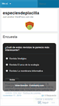 Mobile Screenshot of especiesdeplacilla.wordpress.com