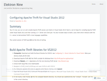 Tablet Screenshot of elektron9.wordpress.com