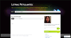 Desktop Screenshot of letraspetulantes.wordpress.com