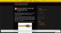 Desktop Screenshot of freebeboskins.wordpress.com