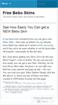 Mobile Screenshot of freebeboskins.wordpress.com