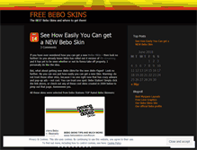 Tablet Screenshot of freebeboskins.wordpress.com