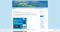 Desktop Screenshot of mkdujuldes2009.wordpress.com