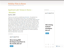 Tablet Screenshot of apartmentsrome.wordpress.com