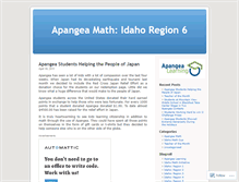 Tablet Screenshot of apangeamathidahoregion6.wordpress.com