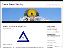 Tablet Screenshot of cosmicdreamweaving.wordpress.com