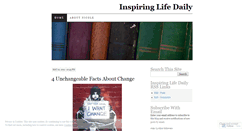 Desktop Screenshot of inspiringlifedaily.wordpress.com