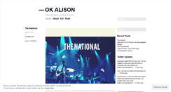 Desktop Screenshot of okalison.wordpress.com