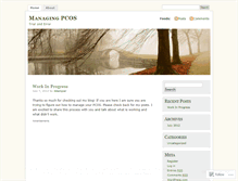 Tablet Screenshot of managingpcosdotcom.wordpress.com