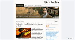 Desktop Screenshot of bjoernjunker.wordpress.com