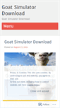 Mobile Screenshot of goatsimulatordownload1.wordpress.com