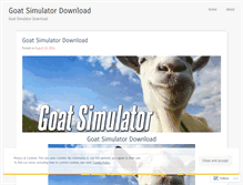 Tablet Screenshot of goatsimulatordownload1.wordpress.com