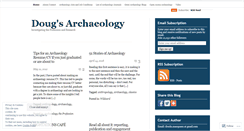 Desktop Screenshot of dougsarchaeology.wordpress.com