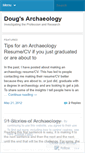 Mobile Screenshot of dougsarchaeology.wordpress.com
