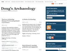 Tablet Screenshot of dougsarchaeology.wordpress.com